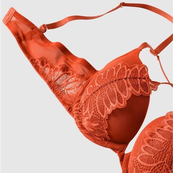 New With Tag La Senza Size 32DDD Beyond Sexy Classic Plunge Push Up Bra - Picture 3 of 13